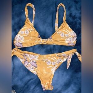 Floral Yellow Bikini Set